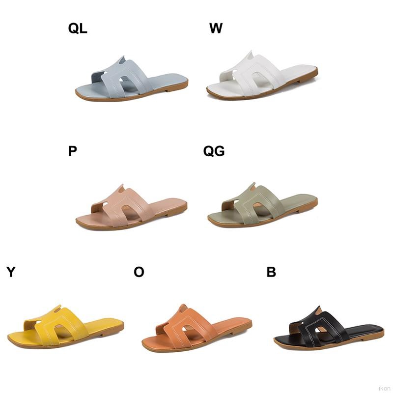 Dép lê chữ H da trơn chất đẹp hở ngón thời trang cho nữ