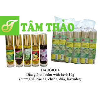 Dầu gió oil balm with herb 10g Thái Lan 8857122522208, 8857122522215, 8857122523885, 8857122521751, 8851124361018