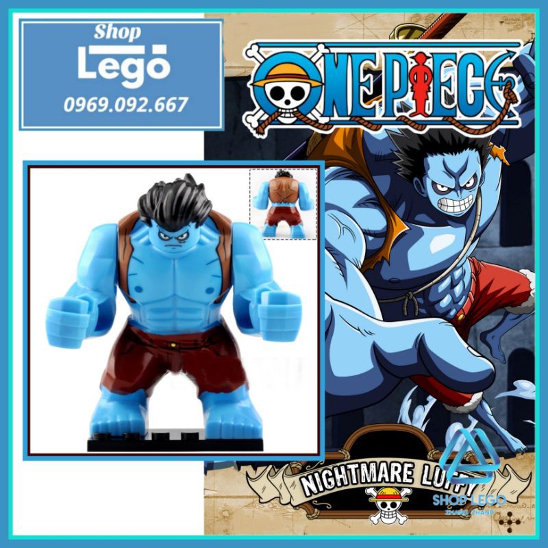 Đồ chơi Xếp hình Nightmare Luffy biến thể Đảo hải tặc One Piece Minifigures Koruit XP236