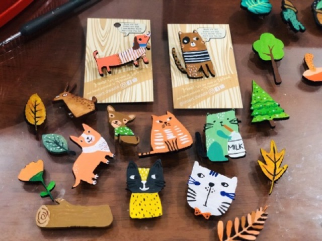 Pin Huy Hiệu Cài Áo Gỗ Thân Thiện Môi Trường Limart