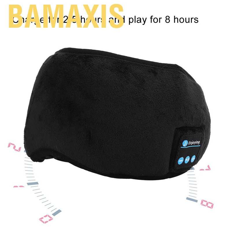 (Hàng Mới Về) Bịt Mắt Ngủ Kết Nối Bluetooth 5.0 3d Giảm Tiếng Ồn Bamaxis