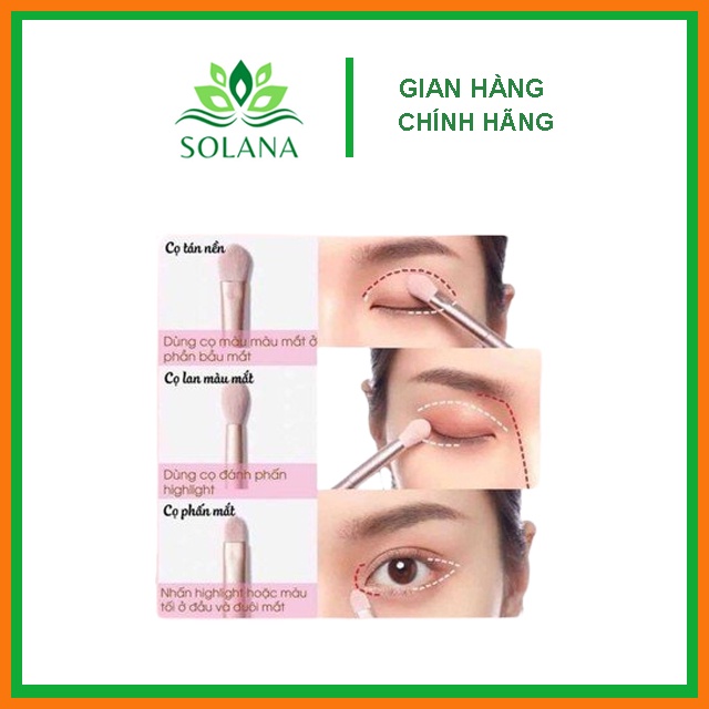 Cọ Trang Điểm Fix Hồng 13 Cây Vỡ Hộp Siêu Mềm Mại-  SOLANA