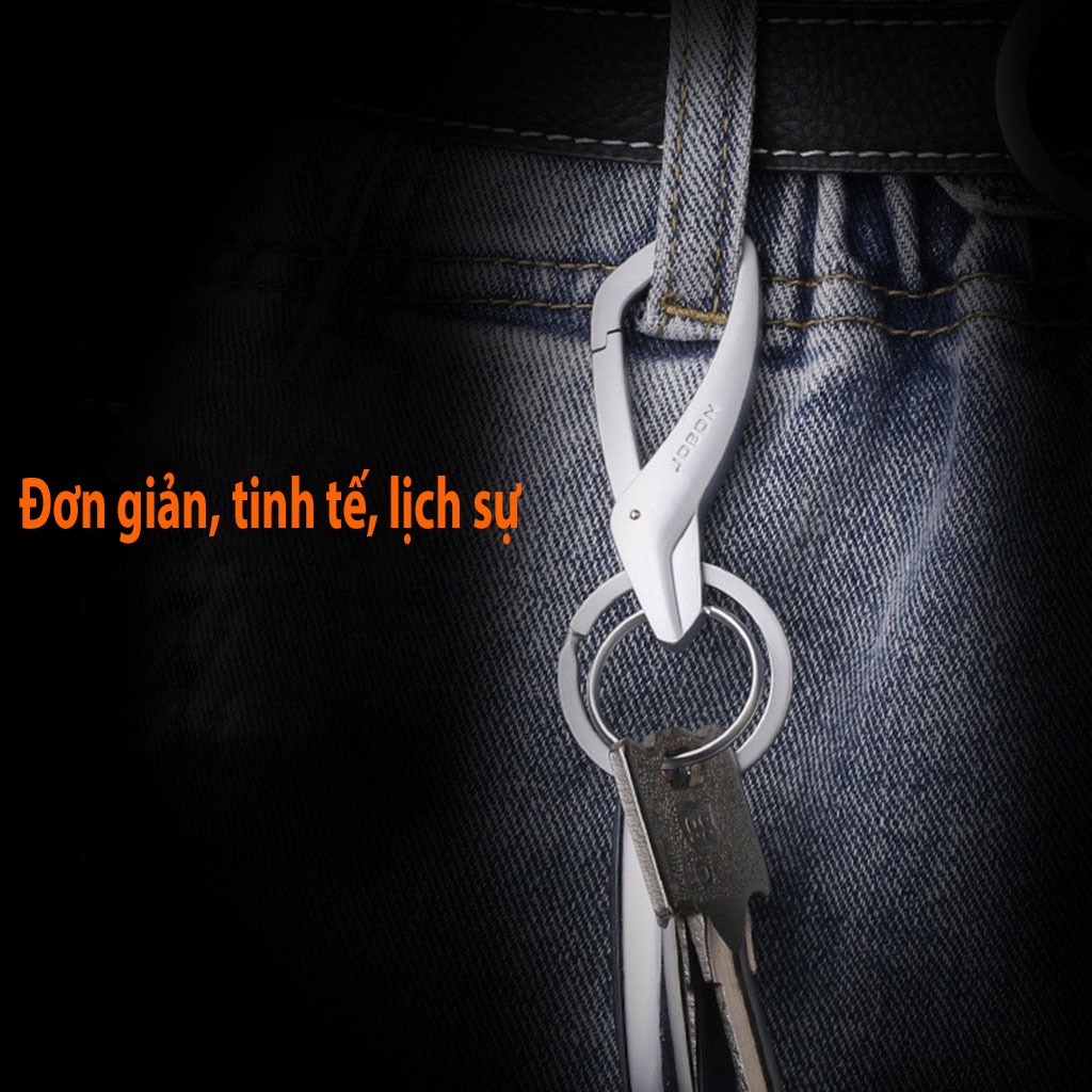 Móc khóa ô tô xe máy cao cấp Jobon ZB197, móc chìa khóa hợp kim chống xước