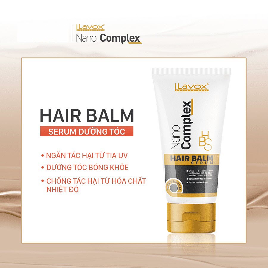 Serum Dưỡng Tóc Hair Balm Lavox Nano Complex 60ml