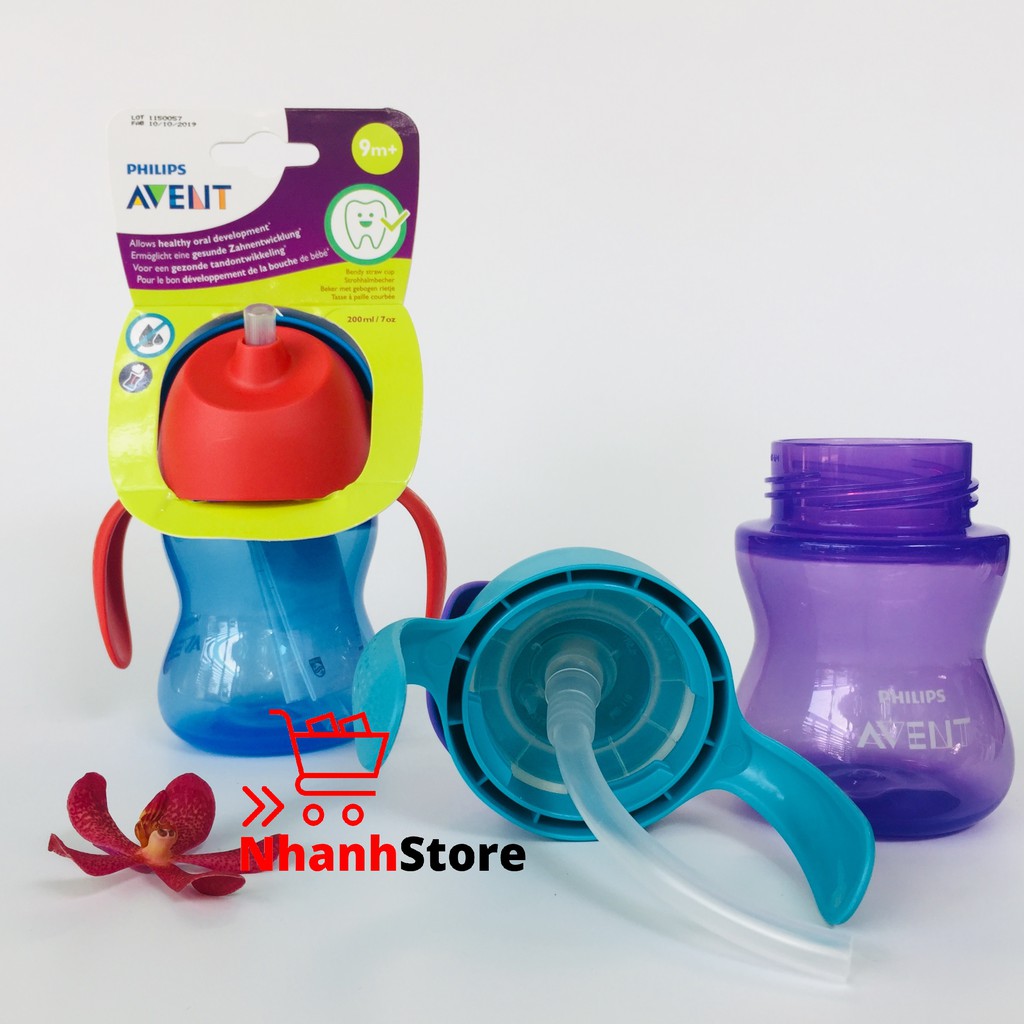 Bình tập uống có vòi Philips AVENT 200ml cho bé từ 9 tháng