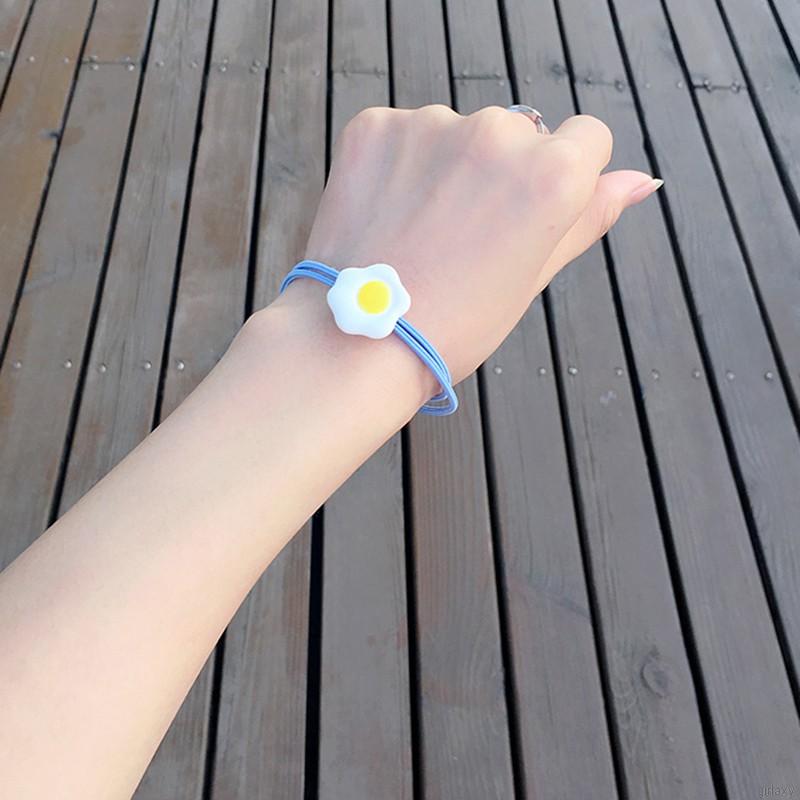 Dây Buộc Tóc Co Giãn Hình Trứng Ốp La Dễ Thương