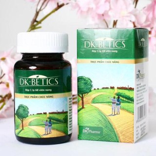 Viên Uống Tiểu Đường DK-BETICS Hộp 60 viên triết xuất từ cao dây thìa canh lá to  HSD 2025
