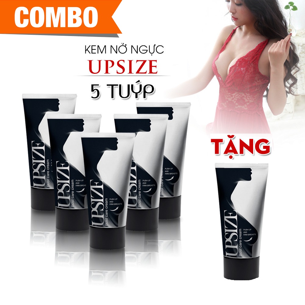 [Combo Mua 5 Tuyp tặng 1] Kem Nâng Ngực, Nở Ngực Upsize Chính Hãng - Dòng Kem Massa Ngực Giúp Vòng 1 Căng Tròn, Săn Chắc