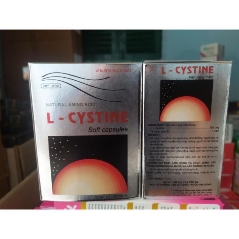 L - Cystine bổ sung dưỡng chất cho tóc, da hộp 60 viên