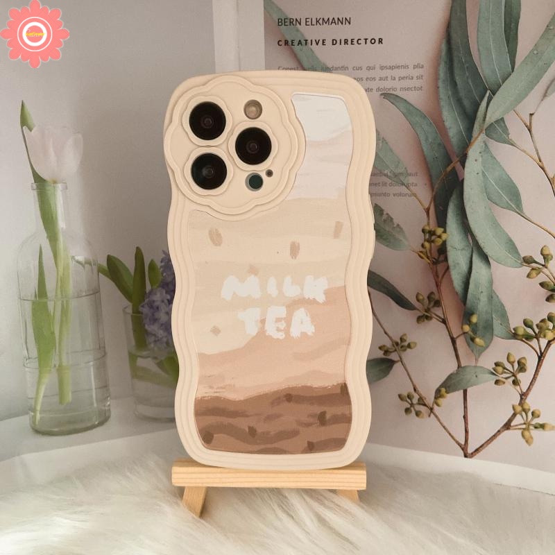 Ốp Điện Thoại Mềm Họa Tiết Trà Sữa Cho iPhone 7plus 8plus 11 12 13 Pro MAX 7 8 XR X XS MAX SE 2020