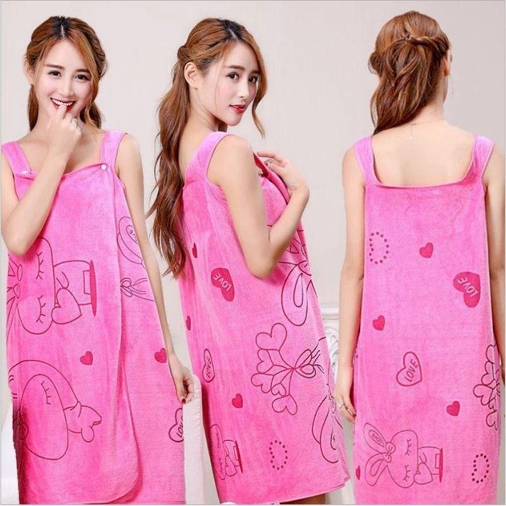 Khăn Tắm Bằng Sợi Micro In Họa Tiết Hoạt Hình Dễ Sử Dụng Khô Nhanh