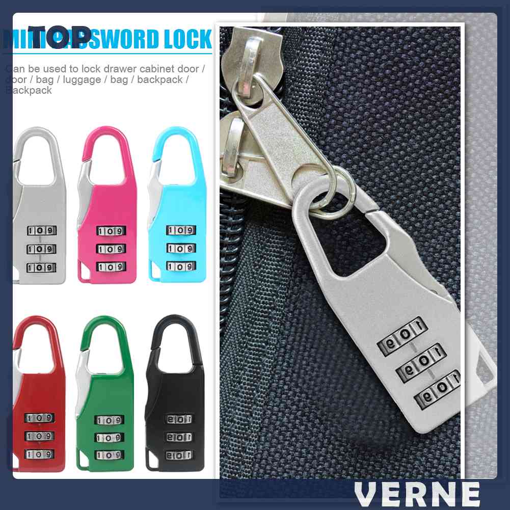 Ổ Khóa Hành Lý Mini 3 Chữ Số VERNE