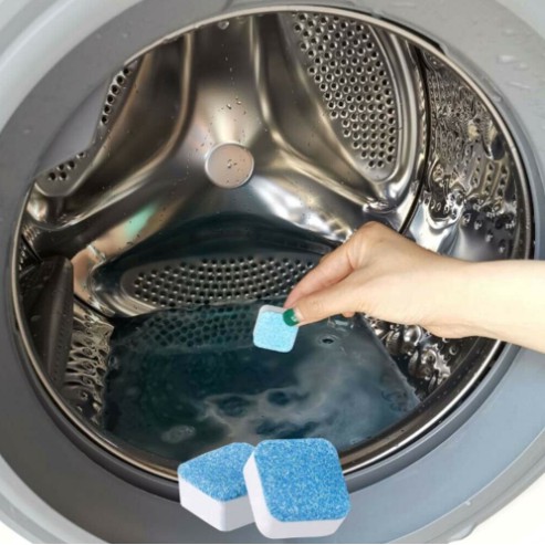 Viên vuông sủi vệ sinh cho máy giặt sạch gấp 10 lần