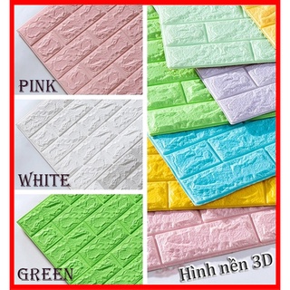 Xốp dán tường 3D xốp nhựa giả gạch Hiệu ứng 3D gạch dán tường