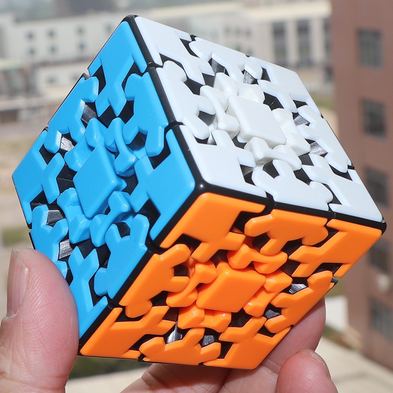 Bộ Đồ Chơi Lắp Ráp Rubik Dạng KungFu Gear Cube 3x3 - Tặng Kèm Giá Đỡ