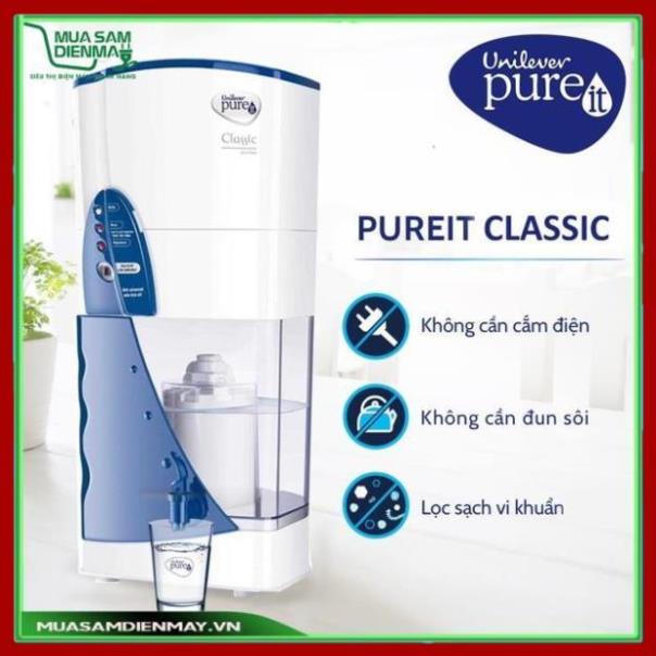 Bình Máy lọc nước sạch uống Unilever Pureit Classic 9 lít không cần dùng điện cắm điện - Hàng chính hãng