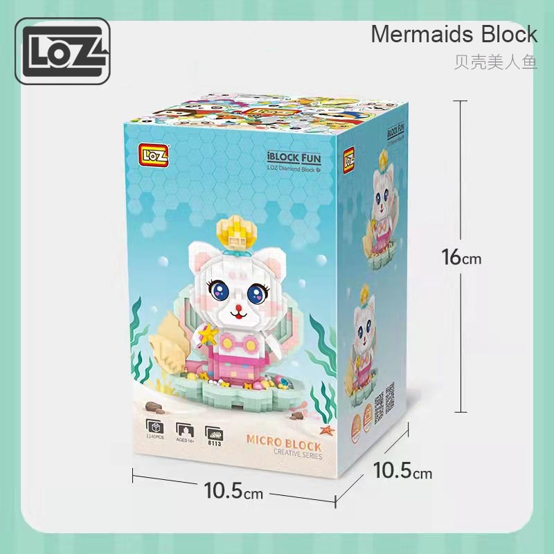 Loz Bộ Đồ Chơi Lắp Ráp Vỏ Sò Cho Bé