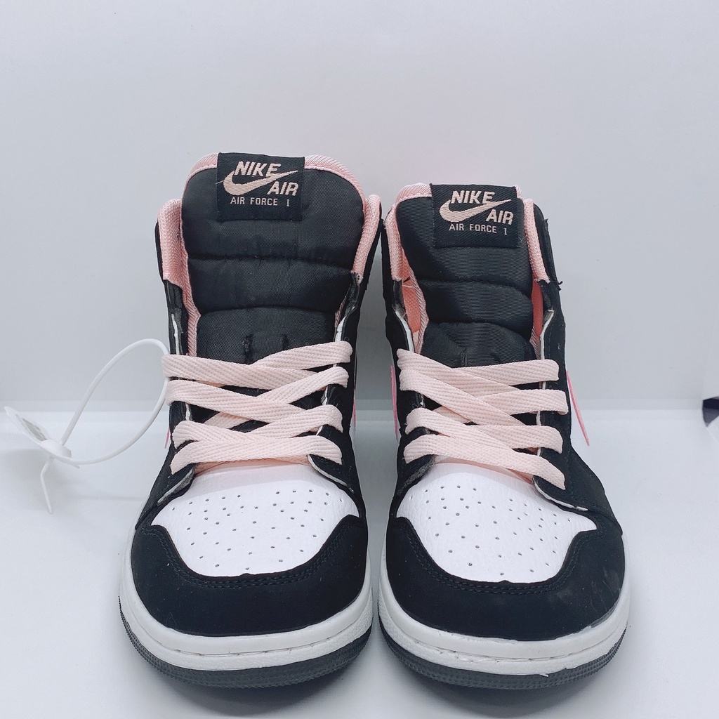 [Full Box] Giày thể thao nam nữ Sneaker Air Jordan 1 Cổ Cao, Cổ Thấp Hồng Đen Chuẩn Full Size Hot Trend 2021