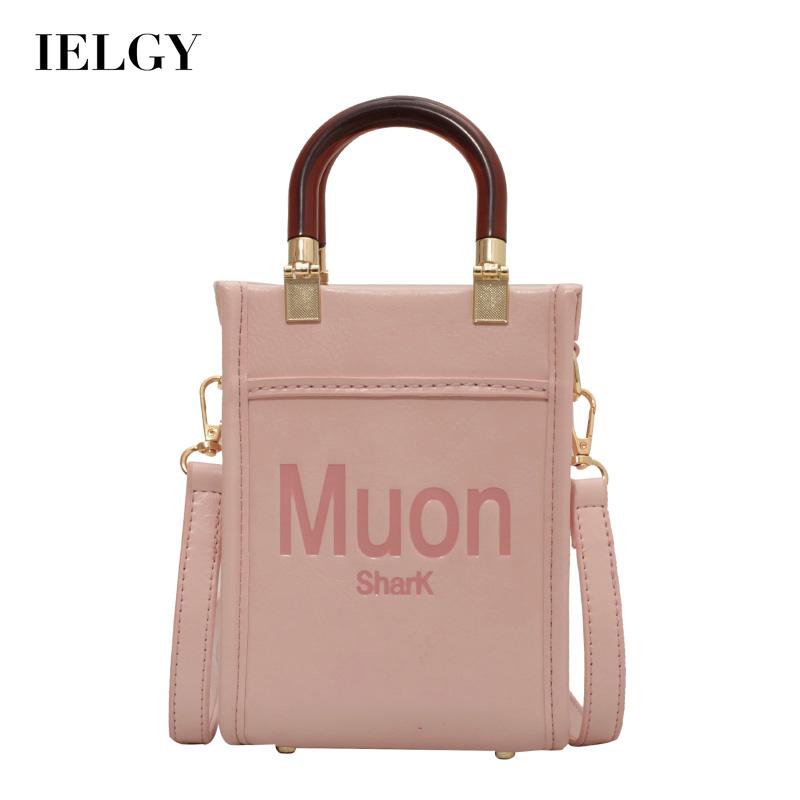 IELGY Túi Đeo Vai mini Đựng Điện Thoại In Chữ Phong Cách Hàn Quốc Cho Nữ