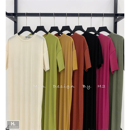 Váy nữ chất tăm dáng suông thời trangI Trần Hân Shop 3007905