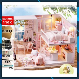 Mô hình nhà búp bê gỗ DIY Nhà búp bê Tuanquil Life Toy World