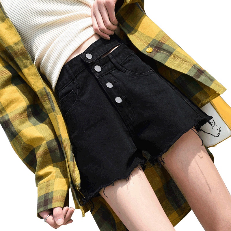 Quần Short Jeans Nữ Lưng Cao Thời Trang Hàn