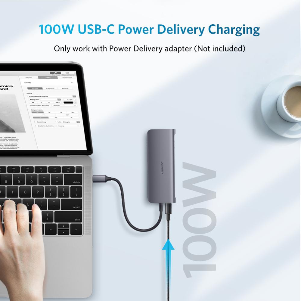 Hub chuyển đổi USB Type C 11 in 1 HDMI VGA RJ45 Audio Cao Cấp Orico 11 trong 1