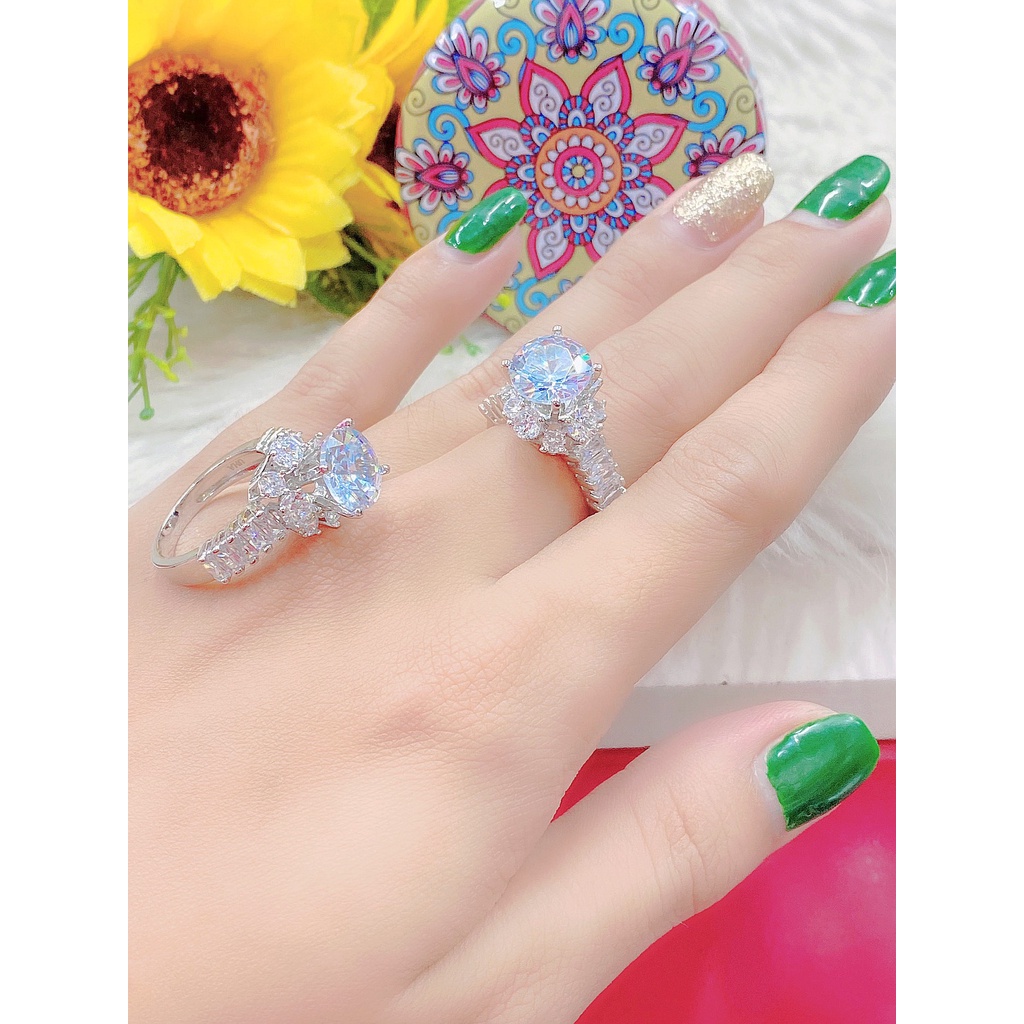 Nhẫn nữ UHA mạ vàng 18k đính đá CZ N541 - Trang Sức UHA