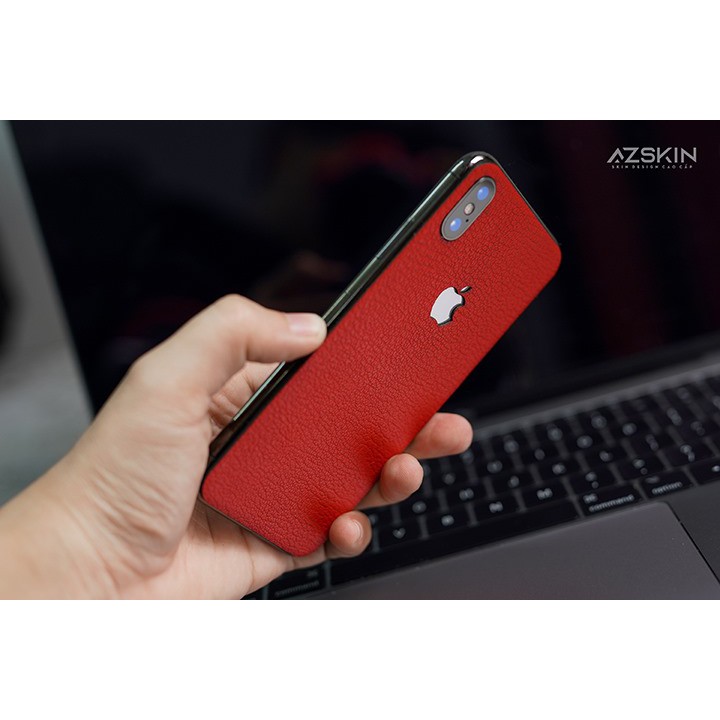 Miếng dán Skin Da Bò Thật IPhone X/XS MAX/11/1PRO/11Pro Max/12/12PRO/12PRO MAX