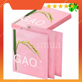 Măt Nạ Gạo Tinh Khiết MOI CHÍNH HÃNG M.O.I hàn quốc (  set 3 miếng ) Chính Hãng