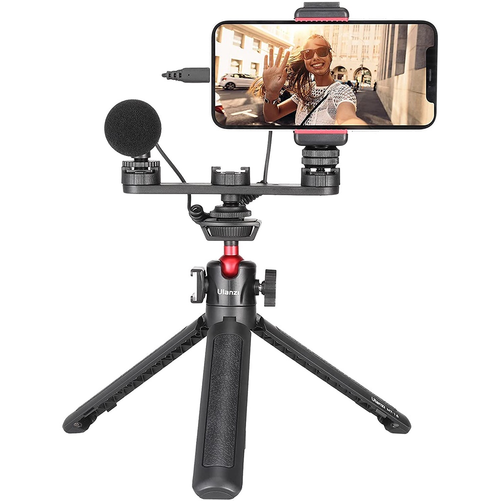 Ulanzi PT-23 - Giá Đỡ Mở Rộng Với 3 Cold Shoe Mount Dùng Cho Máy Ảnh & Điện Thoại - Hàng Chính Hãng