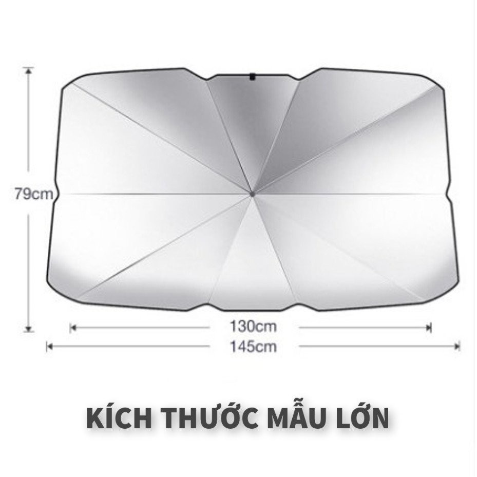 Dù che nắng ô tô chống tia UV cách nhiệt, ô che nắng ô tô thiết kế nhỏ gọn che kính lái, bảo vệ nội th