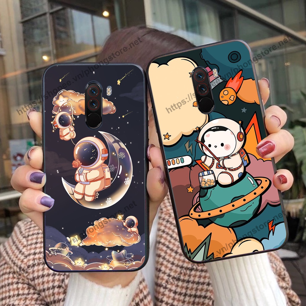 Ốp lưng Xiaomi Pocophone F1 vũ trụ phi hành gia cực hot siêu cute-rẻ-bền