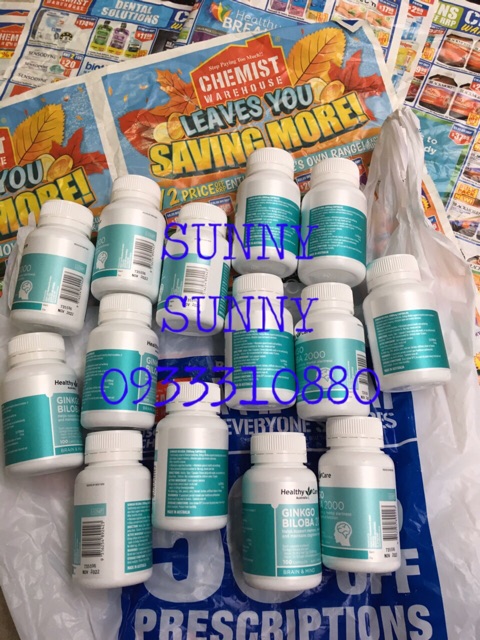 Viên Bổ Não Ginkgo Biloba Healthy Care 100 viên. | BigBuy360 - bigbuy360.vn