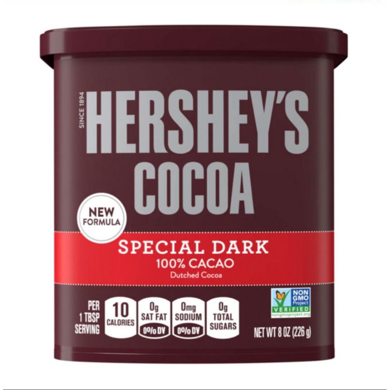 Bột cacao đắng nguyên chất Hershey's Cocoa special dark Mỹ 226g
