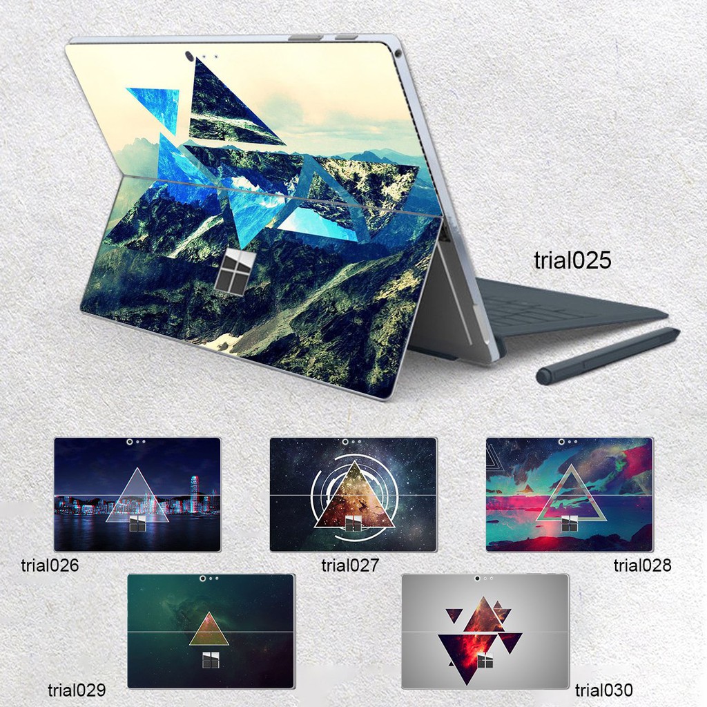 Skin dán hình Đa giác x05 cho Surface Go, Pro 2, Pro 3, Pro 4, Pro 5, Pro 6, Pro 7, Pro X