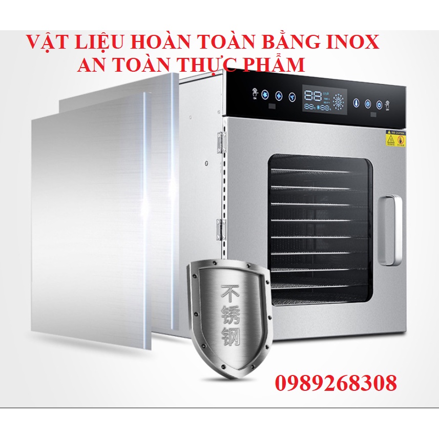 Máy sấy thực phẩm 12 khay SEMIKRON Sấy gia đình và công nghiệp Bảo hành 1 năm