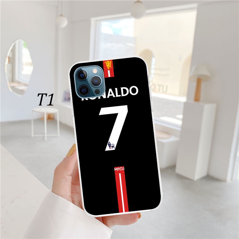 Ốp Điện Thoại Trong Suốt Hình cr7 cristiano ronaldo Cho iphone se xr 5 5s 6 6s 7 8 plus 11 pro max ln21