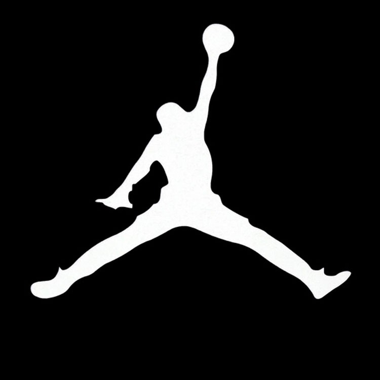Miếng Dán Trang Trí Xe Hơi Hình Cầu Thủ Bóng Rổ Michael Jordan 15x12.9cm