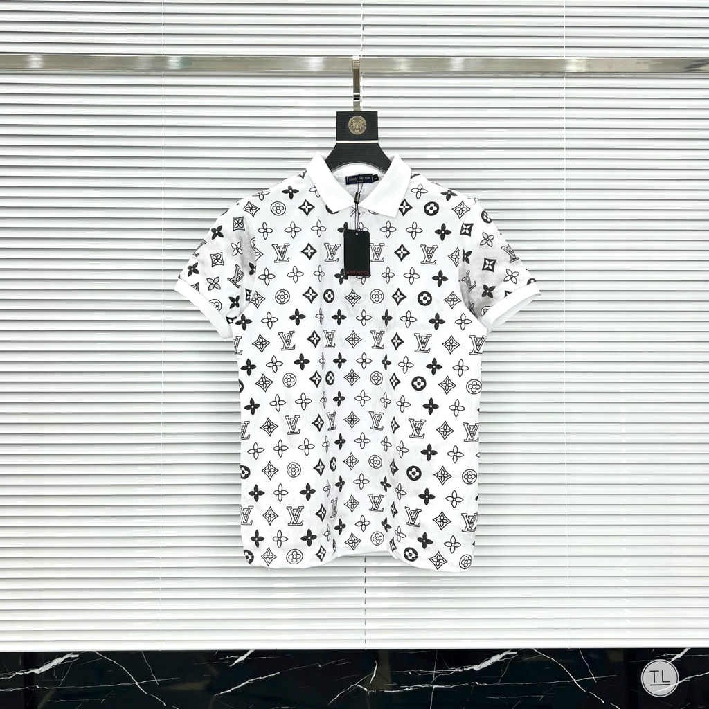 Áo thun nam polo cao cấp chất cotton LOUIS VUITON,áo phông cổ bẻ ngắn tay(ảnh thật)