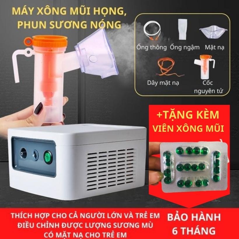 [PHIÊN BẢN CAO CẤP 2022] Máy Xông Mũi Họng, Máy Xông Khí Dung Leknog Giúp Khử Khuẩn, Thông Thoáng Mũi H