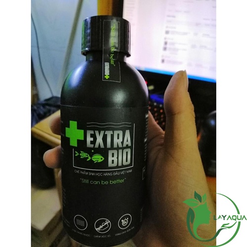 Vi Sinh Làm Trong Nước Bể Cá Cảnh Extra Bio chai dung tích 250ml, 500ml và 1L - Phụ kiện THỦY SINH GIÁ RẺ LAYAQUA