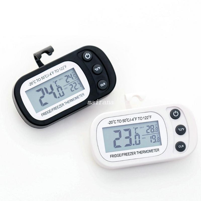 Nhiệt Kế Kỹ Thuật Số Max / Min Chống Thấm Nước Với Màn Hình LCD Lớn Cho Tủ Lạnh