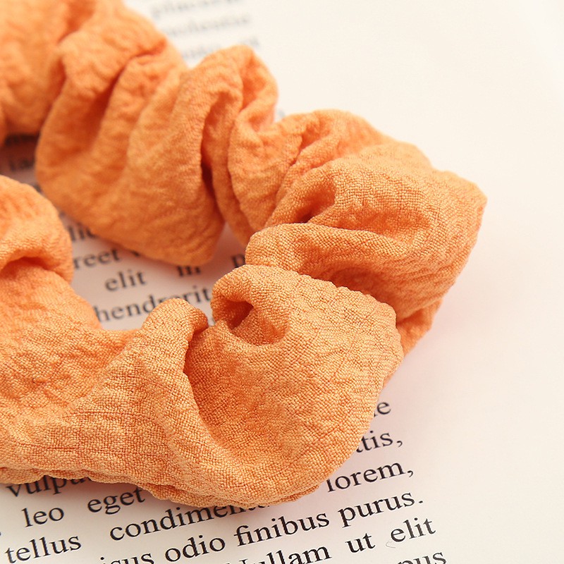 Dây buộc tóc cao su chiffon bản lớn màu kẹo dễ thương phong cách hàn quốc dành cho nữ