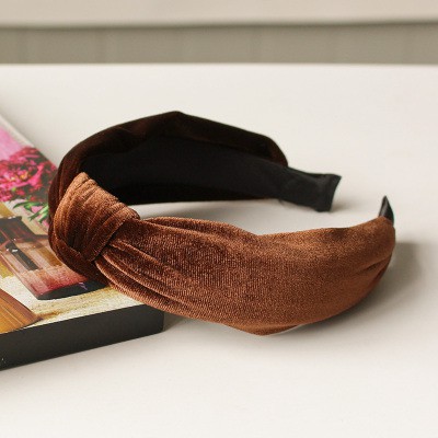 Cài tóc B73 vải lụa thắt nút phong cách retro dễ phối đồ thời trang dành cho nữ