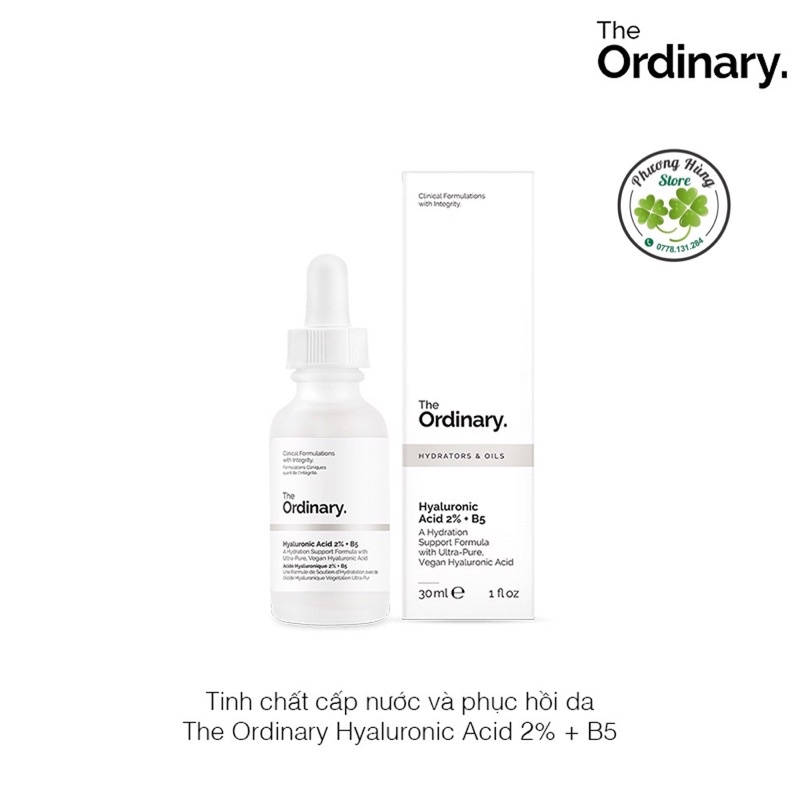 Tinh chất cấp ẩm phục hồi The Ordinary Ha 2% + B5