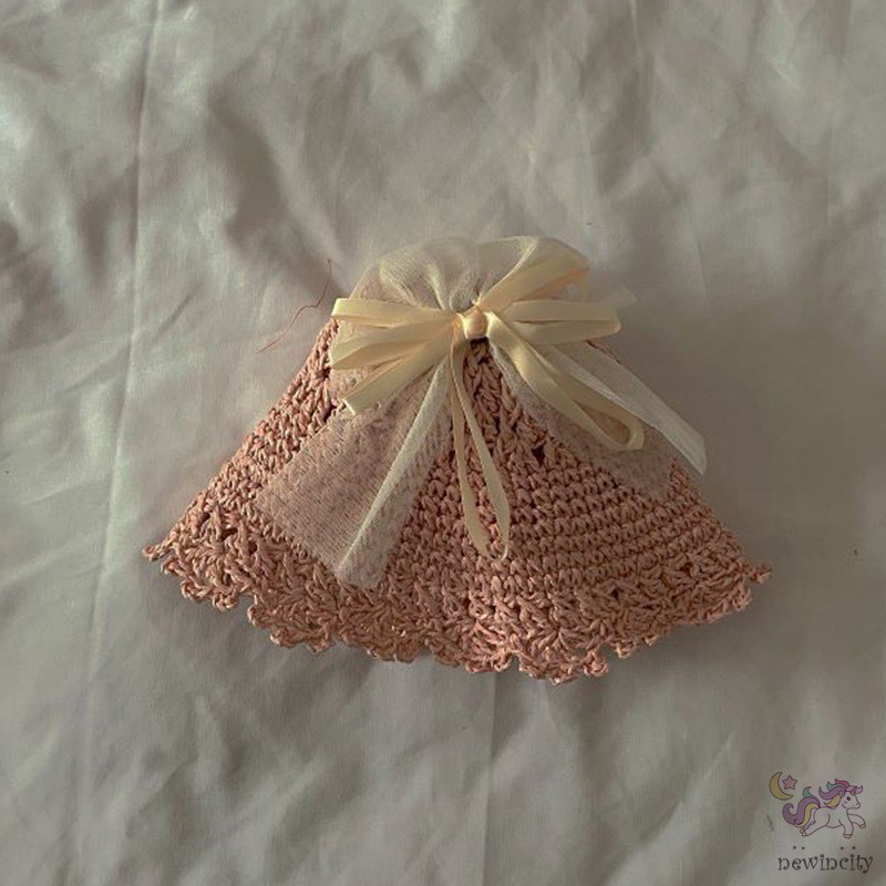 Mũ Rộng Vành Chống Nắng Thắt Nơ Xinh Xắn Cho Bé Gái