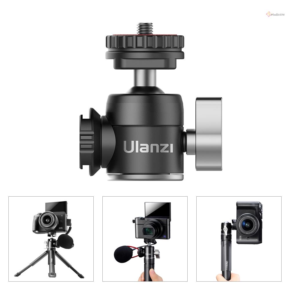 Đầu Bi Kim Loại Mini Ulanzi U-60 Mở Rộng Xoay 360 Độ Gắn Micro Toàn Cảnh
