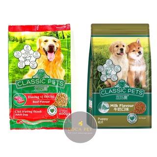  Thức Ăn Cho Chó CLASSIC Adult Vị Thịt Bò chó Lớn, Vị sữa chó con loại Hạt Khô 400g