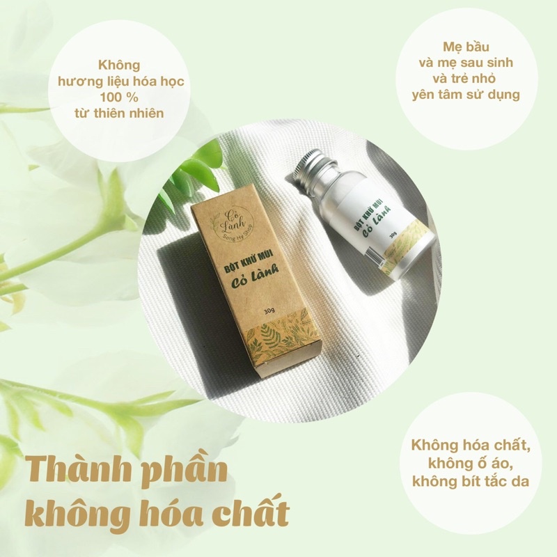 Bột khử mùi chân và nách Cỏ Lành 35G